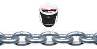Campbell 3/16 in. Oval Link Carbon Steel Proof Coil Chain 3/16 in. D X 250 ft. L