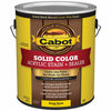 Cabot Solid Tintable 1807 Deep Base Water-Based Acrylic Deck Stain 1 gal. (Pack of 4)