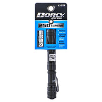 Dorcy 250 lm Black LED Focusing Flashlight AA Battery