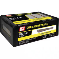 Grip-Rite 8D 2-1/2 in. Masonry Cut Steel Nail T-Head 1 lb.