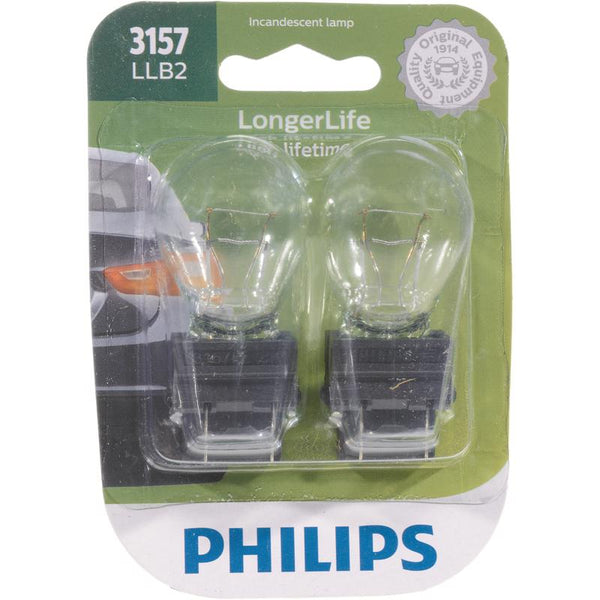 Philips LongerLife Incandescent Back-Up/Cornering/Stop/Turn Miniature Automotive Bulb 3157LLB2 - Deal of The Week