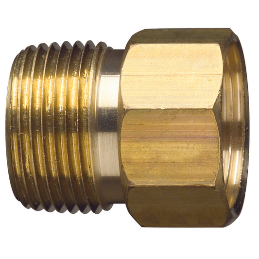 Gilmour 3/4 Brass Threaded Male/Female Hose Connector