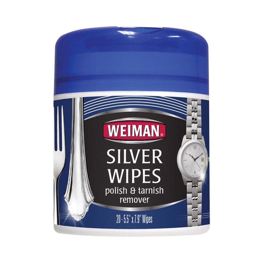 Weiman Floral Scent Silver Polish 20 pk Wipes (Pack of 6)