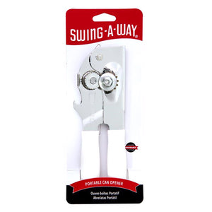 Swing-A-Way White Steel Manual Portable Can Opener