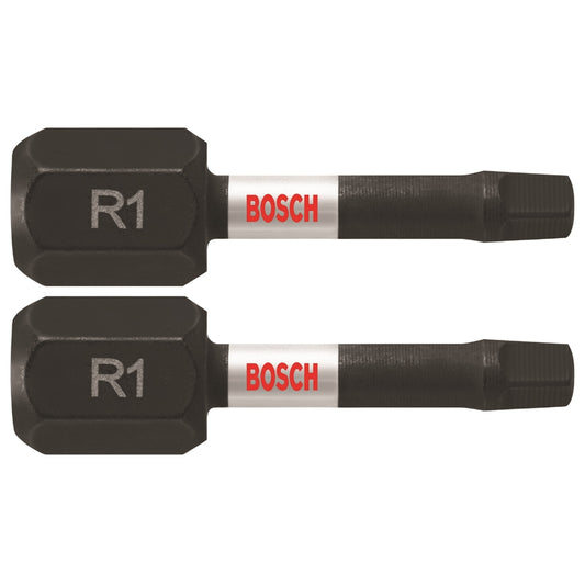 Bosch Impact Tough #1 X 1 in. L Insert Bit Alloy Steel 2 pk