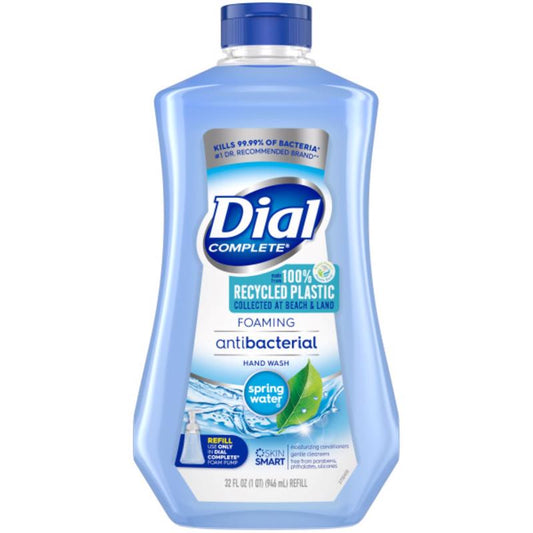 Dial Complete Spring Water Scent Antibacterial Foam Soap Refill 32 oz. (Pack of 6)