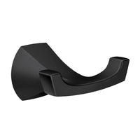 Moen Lindor 2 in. H X 3 in. W X 3.44 in. L Matte Black Double Robe Hook - Open Box
