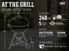 Weber 18" Original Kettle Charcoal Grill, Black, Porcelain-Enamel Lid, Rust-Resistant, Easy Clean