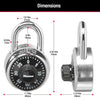 Master Lock 2 in. H x 1-7/8 in. W Steel Combination Dial Padlock 1 pk
