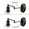 Globe Electric Leclair 1-Light Oil Rubbed Bronze Vintage Wall Sconce