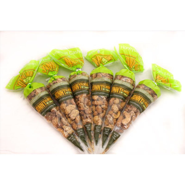 Anacardos con miel y sal HoneySalt de Jonny Almond Nut Company, bolsa de 4 oz (paquete de 12)