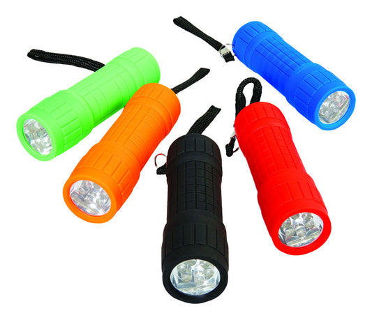 Home Plus 60 lumens Assorted LED Flashlight AA Battery (Pack of 15)