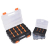 Home Plus 15 in. L x 12 in. W x 8 in. H Storage Organizer Plastic 3 compartments Black (Pack of 6)