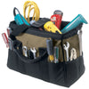 CLC 8.5 in. W X 10 in. H Polyester Tool Bag 22 pocket Black/Tan 1 pc