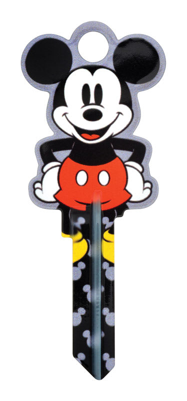 Hillman Disney Mickey Mouse House/Padlock Universal Key Blank Double (Pack of 5).