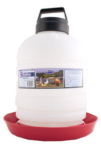 Farm-Tuff Top Fill Poultry & Game Bird Fountain 5 gal Opaque/Red