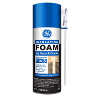 GE Yellow Foam Big Gaps and Cracks Insulating Sealant 12 oz (Pack of 12)
