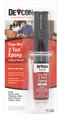 Devcon Home Flow Mix 2 Ton High Strength Epoxy .47 oz. (Pack of 6)