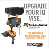 Work IQ Vise Jaws  Die Cast Aluminum Woodworker's Vise
