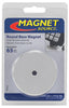 Magnet Source .375 in. L X 2.61 in. W Silver Round Base Magnet 65 lb. pull 1 pc