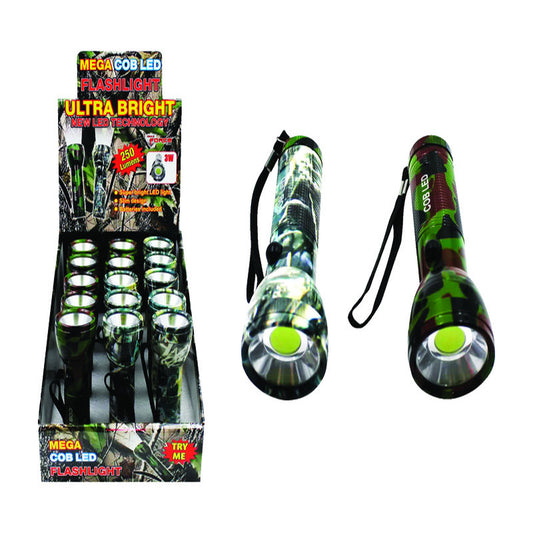 Max Force 250 lumens Camouflage LED COB Flashlight AAA Battery (Pack of 15)