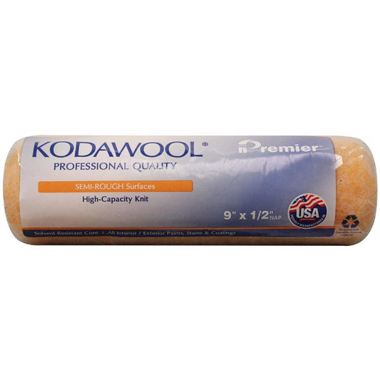 Premier Kodawool Polyester 9 in. W X 1/2 in. S Paint Roller Cover (Pack of 25)