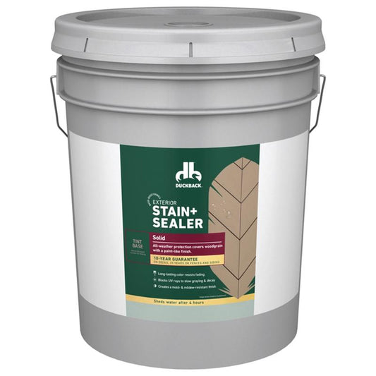 Duckback Solid Tintable Neutral Base Stain and Sealer 5 gal