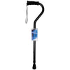 Carex Black Offset Walking Cane w/Strap Aluminum/Plastic 39.5 in. H X 6.8 in. L - Deal of The Week