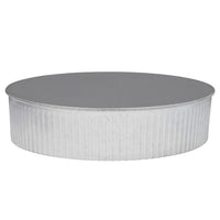 Imperial 8 in. D Galvanized Steel Crimped Pipe End Cap