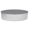 Imperial 8 in. D Galvanized Steel Crimped Pipe End Cap