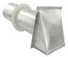 Dundas Jafine 3 in. D Silver Aluminum Wall Exhaust Hood