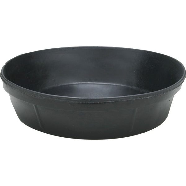 Fortiflex Rubber Stall Feeder Black 3 gal Heavy-Duty Reinforced Rubber Farm Feeder