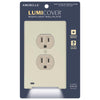 Westek LumiCover Almond 1 gang Plastic Rocker Nightlight Wall Plate 1 pk