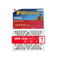 Filtrete 20 in. W X 25 in. H X 2 in. Polypropylene 1550 MPR Pleated Air Filter 1 pk (Pack of 4)
