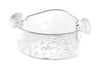 iDesign Power Lock Clear Plastic Shower Basket