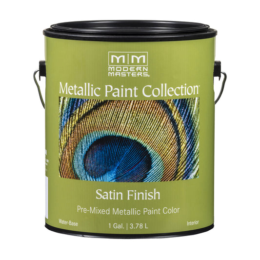 Modern Masters Shimmer Satin Warm Silver Water-Based Metallic Paint 1 gal