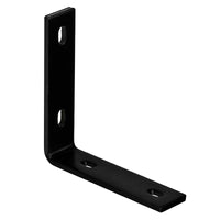 Hampton 6-1/4 in. H X 1-1/2 in. W X 1/4 in. D Black Steel Inside L Corner Brace (Pack of 5)