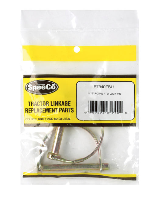 SpeeCo Zinc Plated PTO Lock Pin 5/16 in. D X 2-1/4 in. L