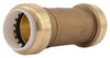 Shark Bite Tan Brass 200 PSI Lead-Free Coupling 1 x 1 Dia. in. IPS