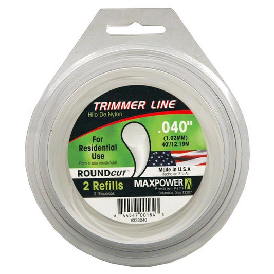 MaxPower RoundCut Residential Grade .040 in. D X 40 ft. L Trimmer Line
