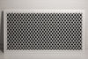 Steelcrest Designer 40 X 20 Hinged White Return-Air Filter Grille, With Washable/Removable Black Filter
