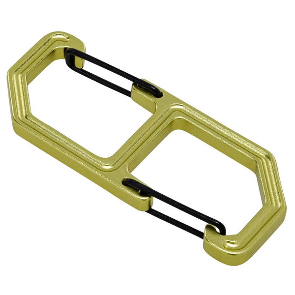 Hillman Apex Aluminum Black/Green Clip/Hook S-Biner