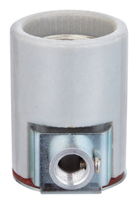 PORC SOCKET W/SIDE OUTLT (A)