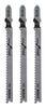 Bosch 4 in. Metal T-Shank Ground teeth and taper ground back Jig Saw Blade 10 TPI 3 pk
