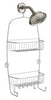 iDesign Raphael 26 in. H X 4.75 in. W X 12.5 in. L Silver Shower Caddy