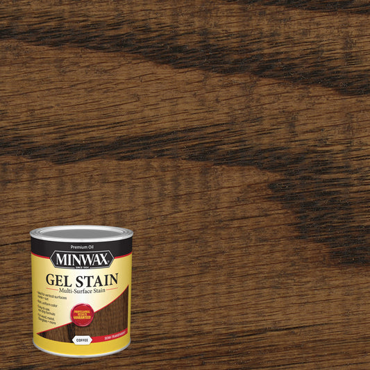 Minwax Transparent Low Luster Coffee Oil-Based Gel Stain 1 Qt.