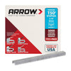 Arrow T50 3/8 in. W X 1/4 in. L 18 Ga. Flat Crown Heavy Duty Staples 5000 pk