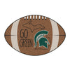 Michigan State University Southern Style Football Rug - 20.5in. x 32.5in.