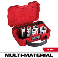 Milwaukee  Hole Dozer  Assorted  Dia. x 1-5/8 in. L Bi-Metal  Hole Saw Kit  1/4 in. 9 pc.