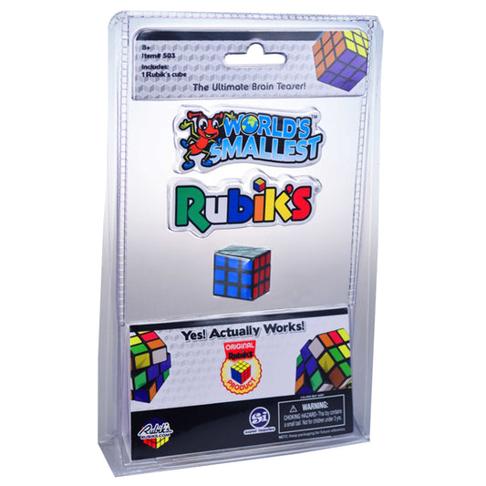 Super Impulse World's Smallest Rubik's Cube Plastic Multicolored